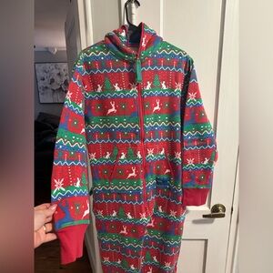 Tipsy Elves Red and Green Holiday Onesie